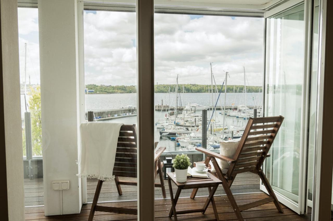 Fewo1846 - Baltic Lodge - Komfortable Maisonettewohnung Mit 3 Schlafzimmern, Balkon Und Blick Auf Die Marina Sonwik Flensburgo Exterior foto