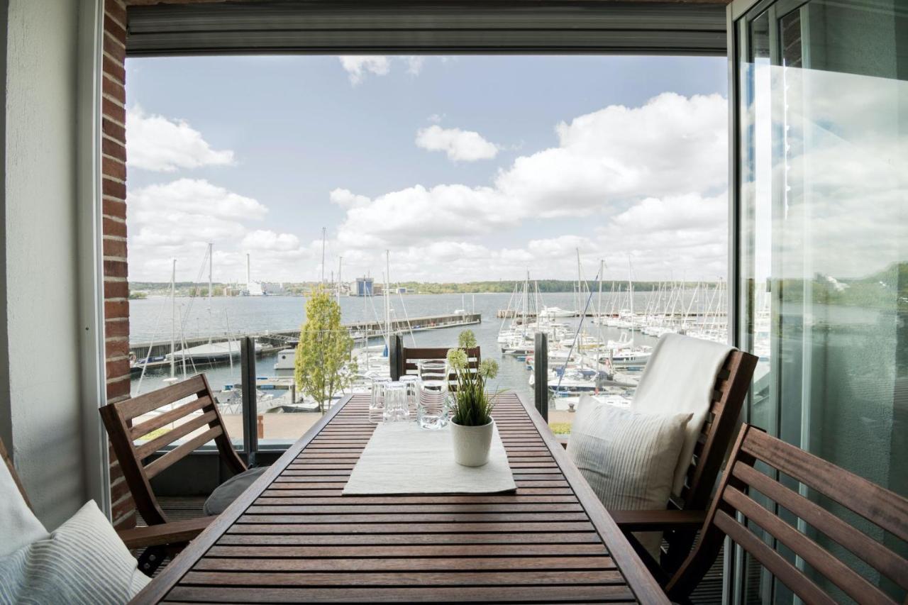 Fewo1846 - Baltic Lodge - Komfortable Maisonettewohnung Mit 3 Schlafzimmern, Balkon Und Blick Auf Die Marina Sonwik Flensburgo Exterior foto